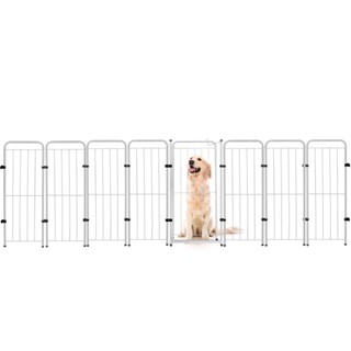 Cercado Cachorro Caes Grande Portao + 7 Modulos 302x98cm Pet