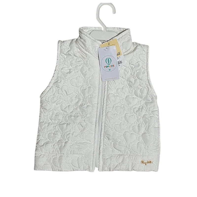 Colete Feminino Matelasse Off Pingo Lelê Tam.2
