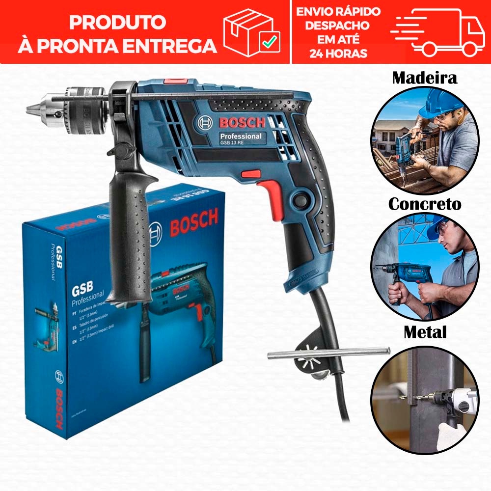 Furadeira Bosch com Martelete - Comprar com Melhor Preço em Ferramentas e Melhorias para a Casa