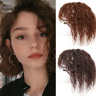 AHOUR1 Head Top Wig Block Fringe Black Blonde Women For Hair Loss Extensões De Cabelo Cobertura Branco Aumentar O Volume Do Bangs Toupees Topper Fake Piece