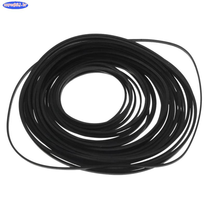50PCS Universal Mix Cassette Tape Machine Belts Sortido De Correias Planas Comuns De Borracha Para Gravadores Unidade De CD DVD