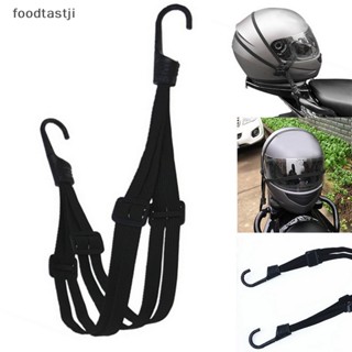 foodtastji 60cm Motocicleta Cinto De Bagagem Capacete De Engrenagem Fixação Elástica Fivela Corda De Alta Resistência Proteção Retrátil Pt