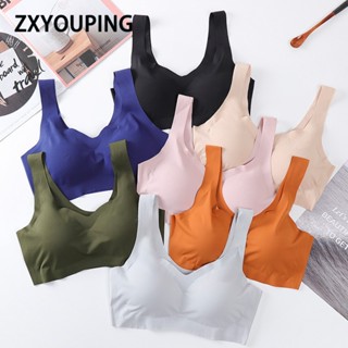 ZXYOUPING Kit 4 Feminino Sutiã sem costura.sutiã push up com bojo Sutiã Sem Fio.kit sutiã com bojo.sutiã confort