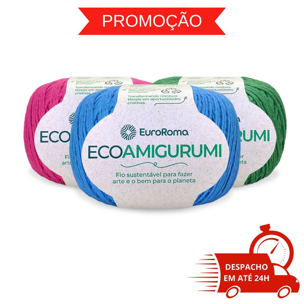 Fio Euroroma EcoAmigurumi 8/7 - 254 M - Lançamento