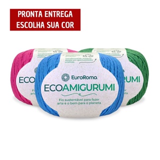 Fio Euroroma EcoAmigurumi 254 M 8/7 - Lançamento - ESCOLHA COR em Oferta na Shopee