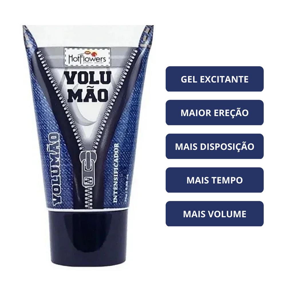 Gel Lubrificante Intimo Sexual Volumao Dilatador Penis HotFlowers em Oferta na Shopee