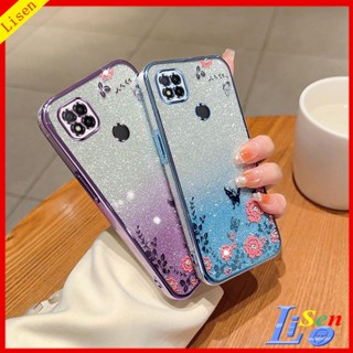 Capinha Redmi 9C 10A Flores Borboletas Caixa Protetora Para Telefone HYB
