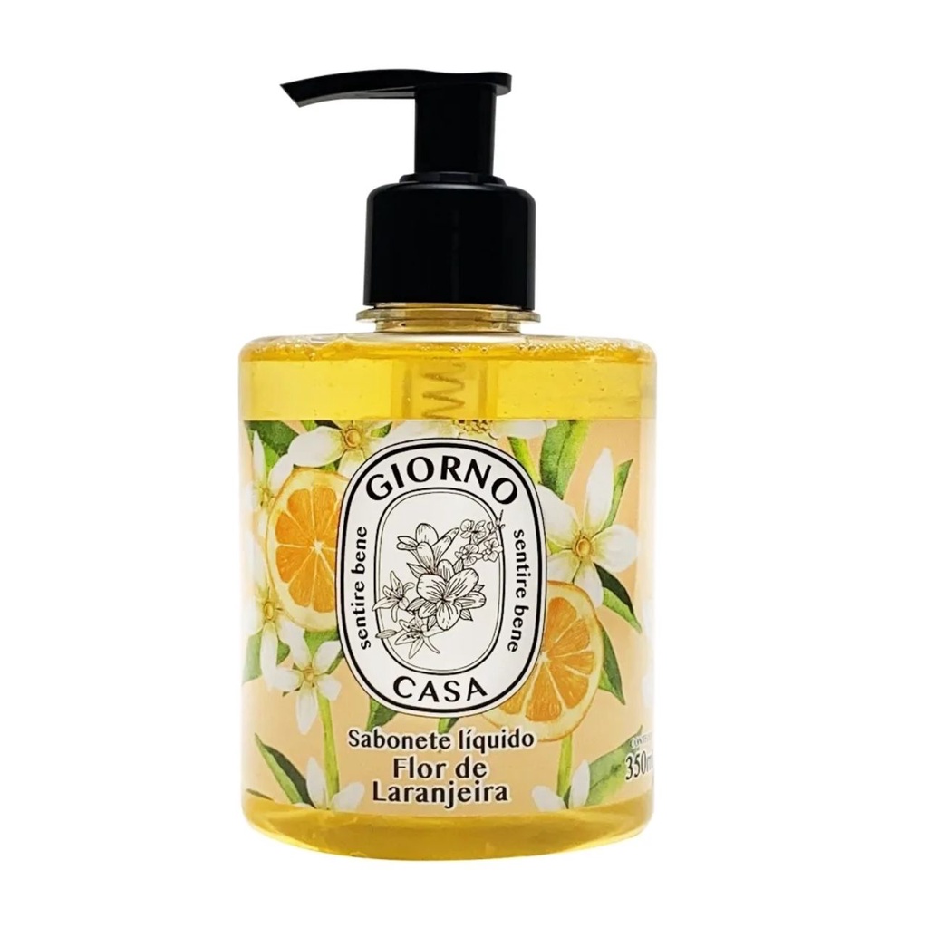 Sabonete Líquido Flor de Laranjeira 350ml - Giorno Casa em Oferta na Shopee
