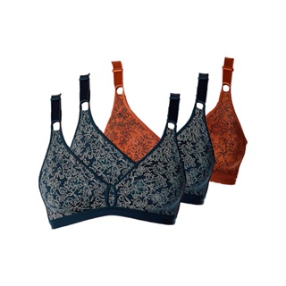 Kit com 3 Sutiãs Sustentação Olimpo Firantela Demillus 61742 Taça B Colorido em Oferta na Shopee