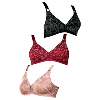 Kit com 3 Sutiãs Sustentação Olimpo Anizete Demillus 61741 Taça B Colorido em Oferta na Shopee