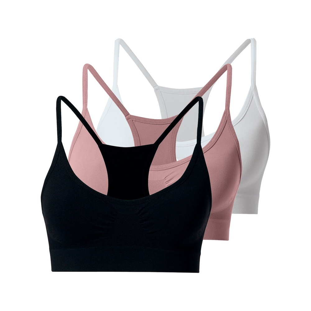 Kit com 3 Tops Nadador sem Aro e sem Bojo She 753.02 Colorido - Women Clothes