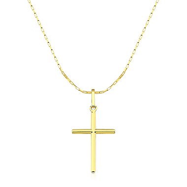 Corrente Masculina de Ouro 18k 60cm com cruz de 2,2cm