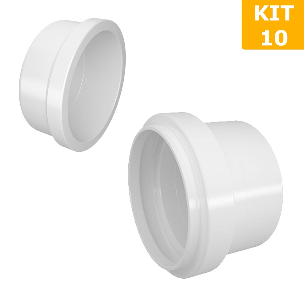 Cap Esgoto Tampão Vedação De Canos E Tubos Em PVC 40-50mm Kit 10 Unidades em Oferta na Shopee