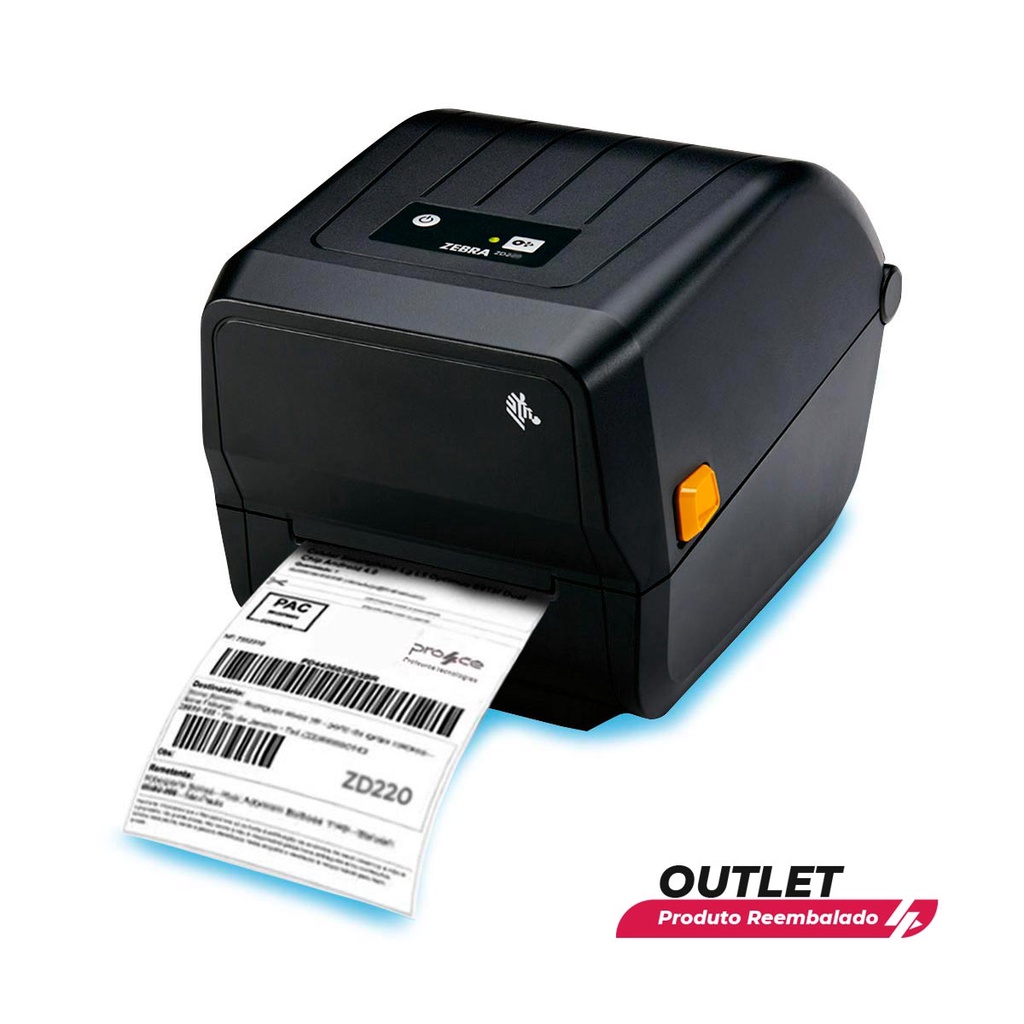 Usado: Impressora de Código de Barras Zebra ZD220 Nova GC420t 