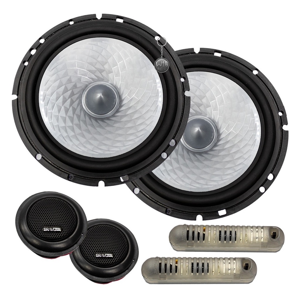 Alto Falante Kit 2 Vias Bravox Diamond CS60D ( 6 Polegadas / 280w ) - Spare Parts and Accessories for Vehicles
