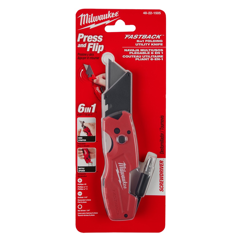 Estilete Fastback 6 em 1 Encaixe Bits 48-22-1505 - Milwaukee