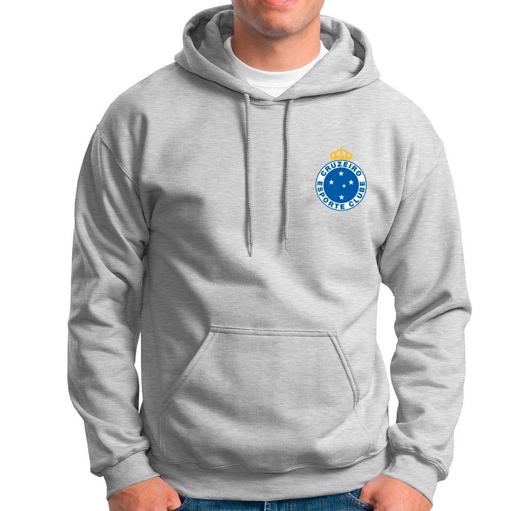 Blusa de frio Moletom Plus Size Cruzeiro Time de Futebol