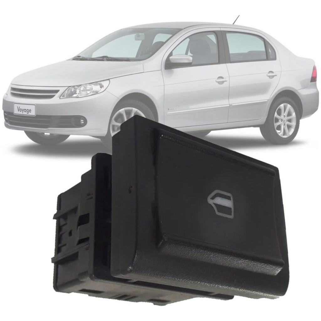 Botão de Vidro Elétrico VW Gol G5 Paniel - Traseiro Direito