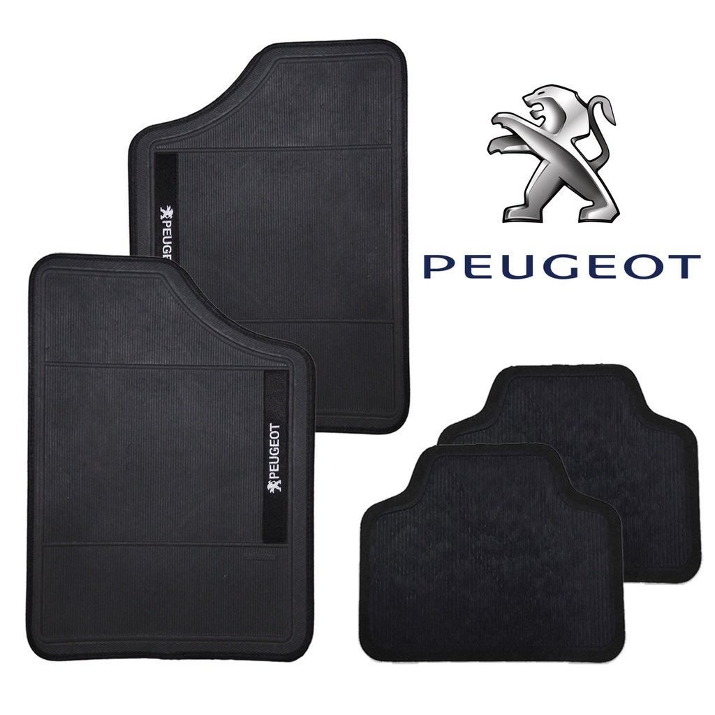 Kit Tapete Automotivo Bordado Personalizado Peugeot Carpete para Carro - Universal