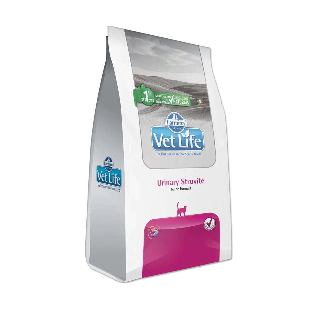 Ração Seca Vet Life Feline Urinary Struvite Gatos Adultos 7,5kg em Oferta na Shopee