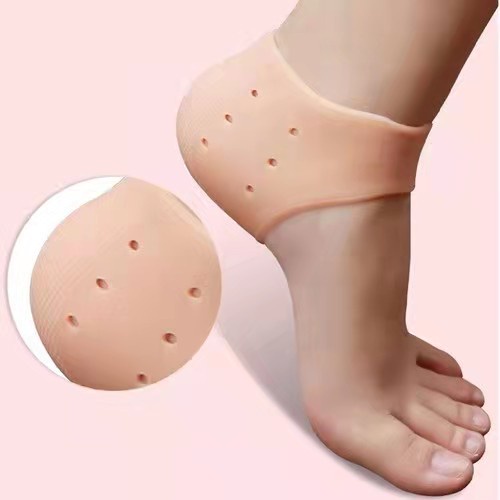 Par de Meia Palmilha Silicone Gel Protecao Ortopedica Esporao Calcanhar Fascite Tamanho Unico pronto entrega! em Oferta na Shopee