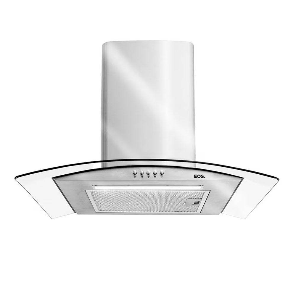 Coifa e Depurador de Parede Inox Com Vidro Curvo 60cm Eco60pv 220v - Eos B163422