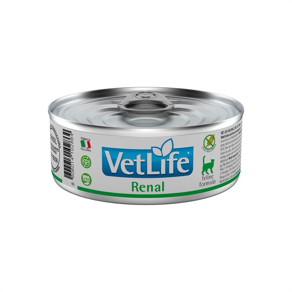 Ração Úmida Farmina Vet Life Renal para Gatos - 85 g