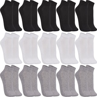 Kit 15 Pares Meia Algodão Unisex Cano Curto Trifil T08004