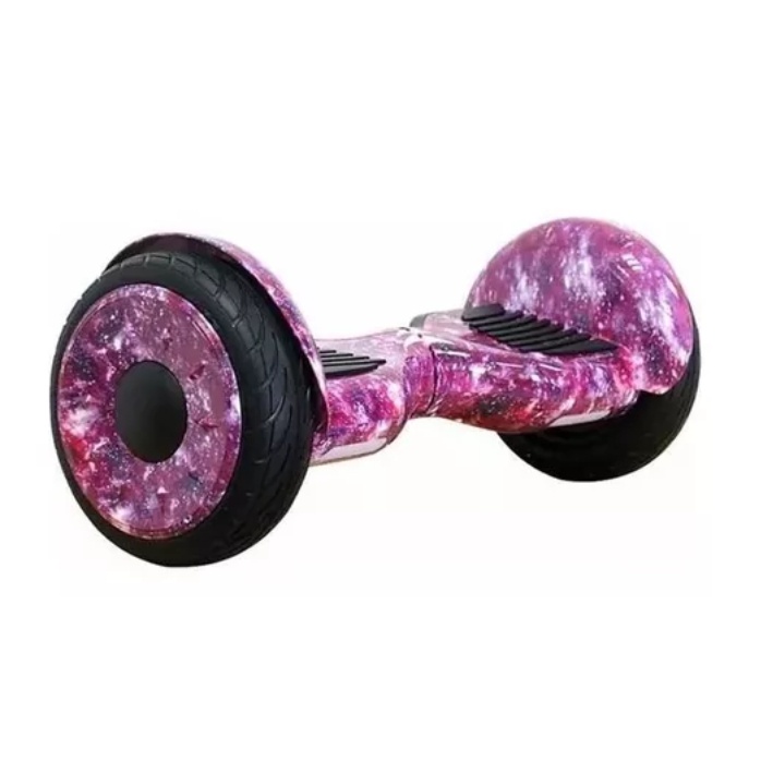 Hoverboard 10 Polegadas Original Skate Elétrico Led Bluetooth e Bolsa Roxo Galáxia
