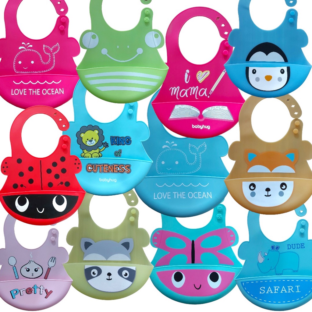 Babador Silicone Cata Migalhas Para Bebes E Crianças