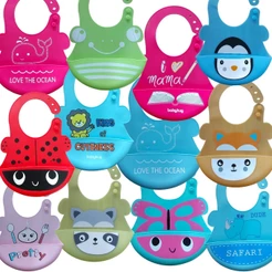 Babador Silicone Cata Migalhas Para Bebes E Crianças
