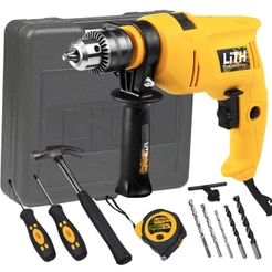 Furadeira de Impacto 1/2 Pol 720W 110V com Maleta Acessórios - Lith