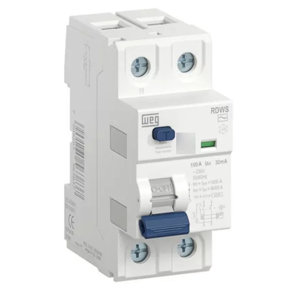 Interruptor Diferencial Dr Rdws 40a 30ma 2p Bipolar Weg