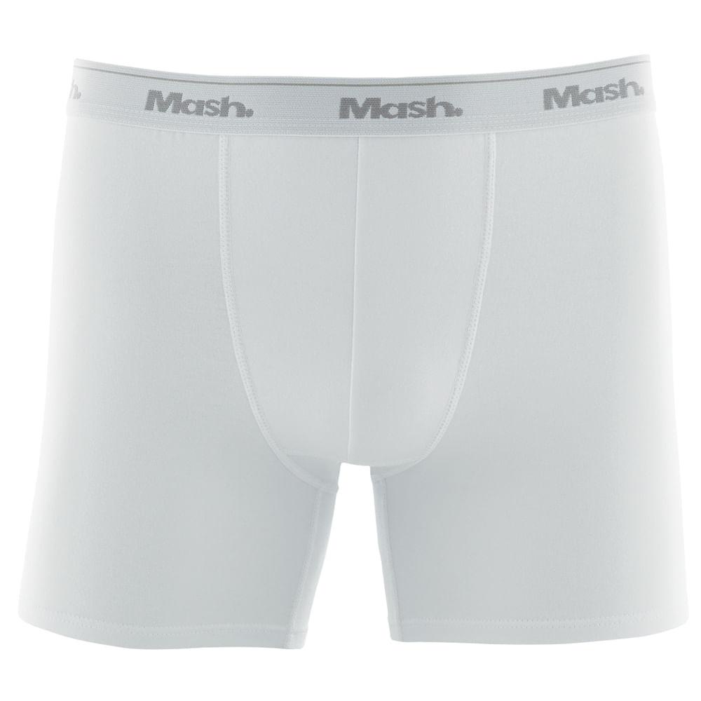 Cueca Boxer Longa Mash Masculina Cotton Algodão Elástico em Oferta na Shopee