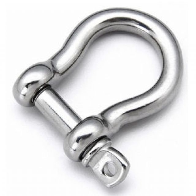 Manilha Balão 14mm Inox 316 Tipo Ferradura Lancha Barco