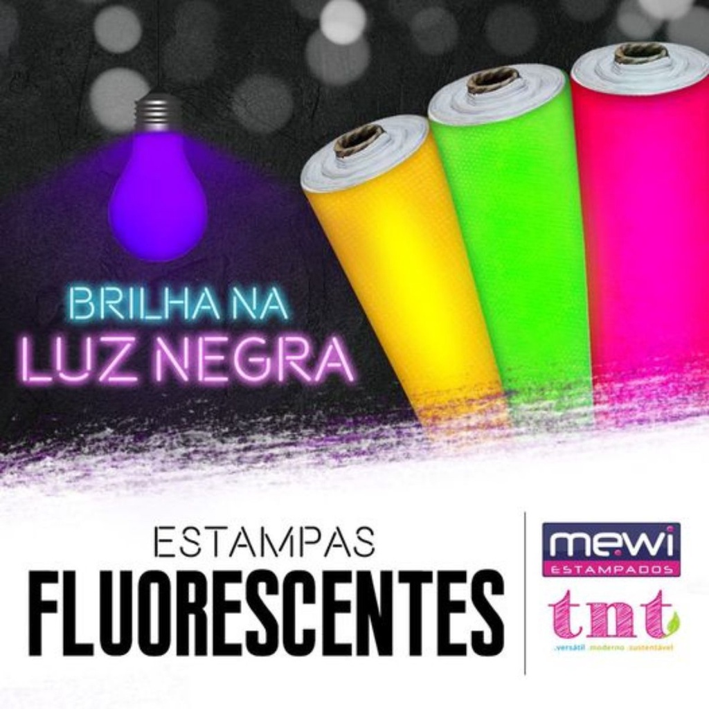 Tnt Estampado Neon Fluorescente Cores Lisas