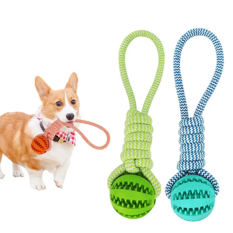 Bola Interativa De Brinquedo Para Cachorro Com Corda Animais De Estimação Brinquedos De Mastigar