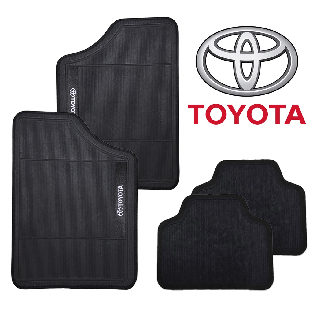Jogo Tapete de Borracha para Carro Toyota Personalizado 4 Peças - Universal em Oferta na Shopee