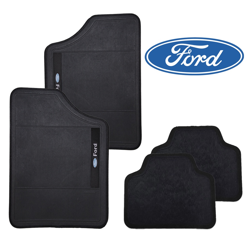 Jogo de Tapete Automotivo Ford Bordado Emborrachado Universal em Oferta na Shopee