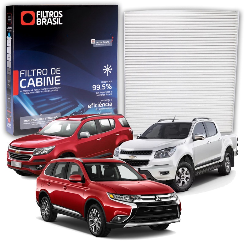 Filtro Cabine Ar Condicionado s10 Turbo / Trailblazer Outlander GL Híbrido em Oferta na Shopee
