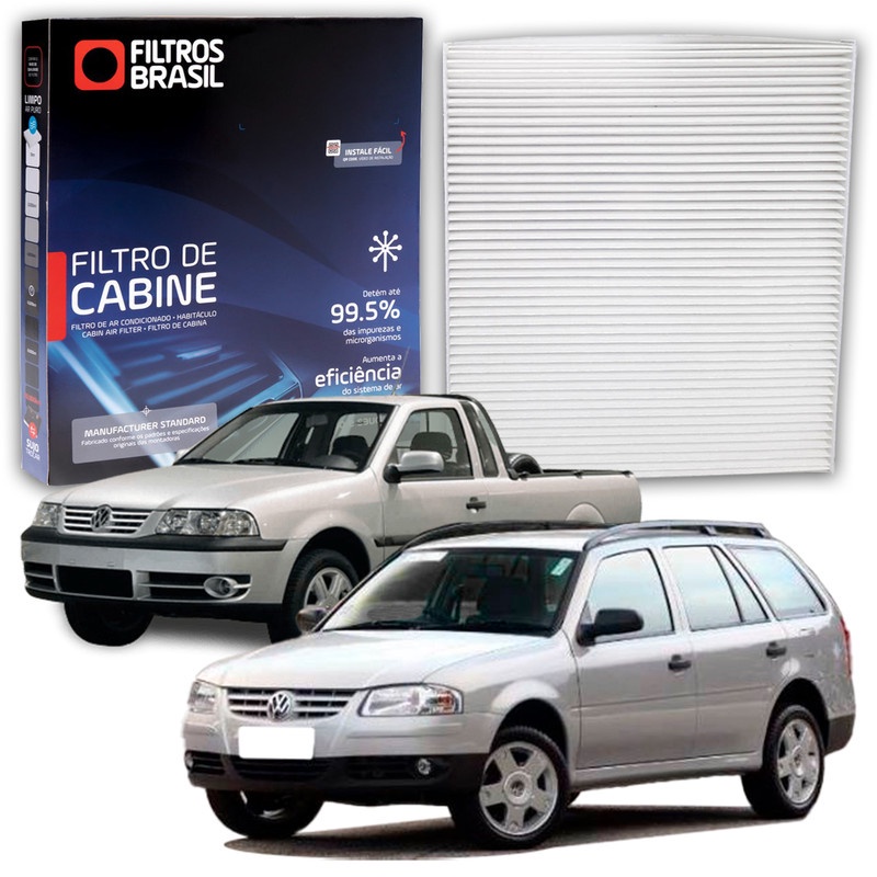 Filtro da Cabine Ar Condicionado Volkswagen Parati 1.8 2.0 GTI Parati G3 G4 Saveiro CL/MI/1.8
