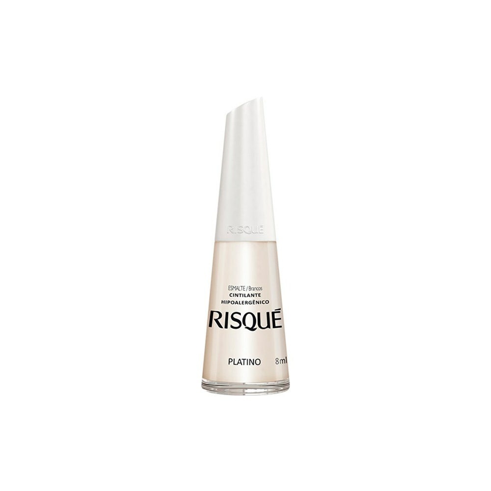 Esmalte Risqué Cintilante Platino em Oferta na Shopee