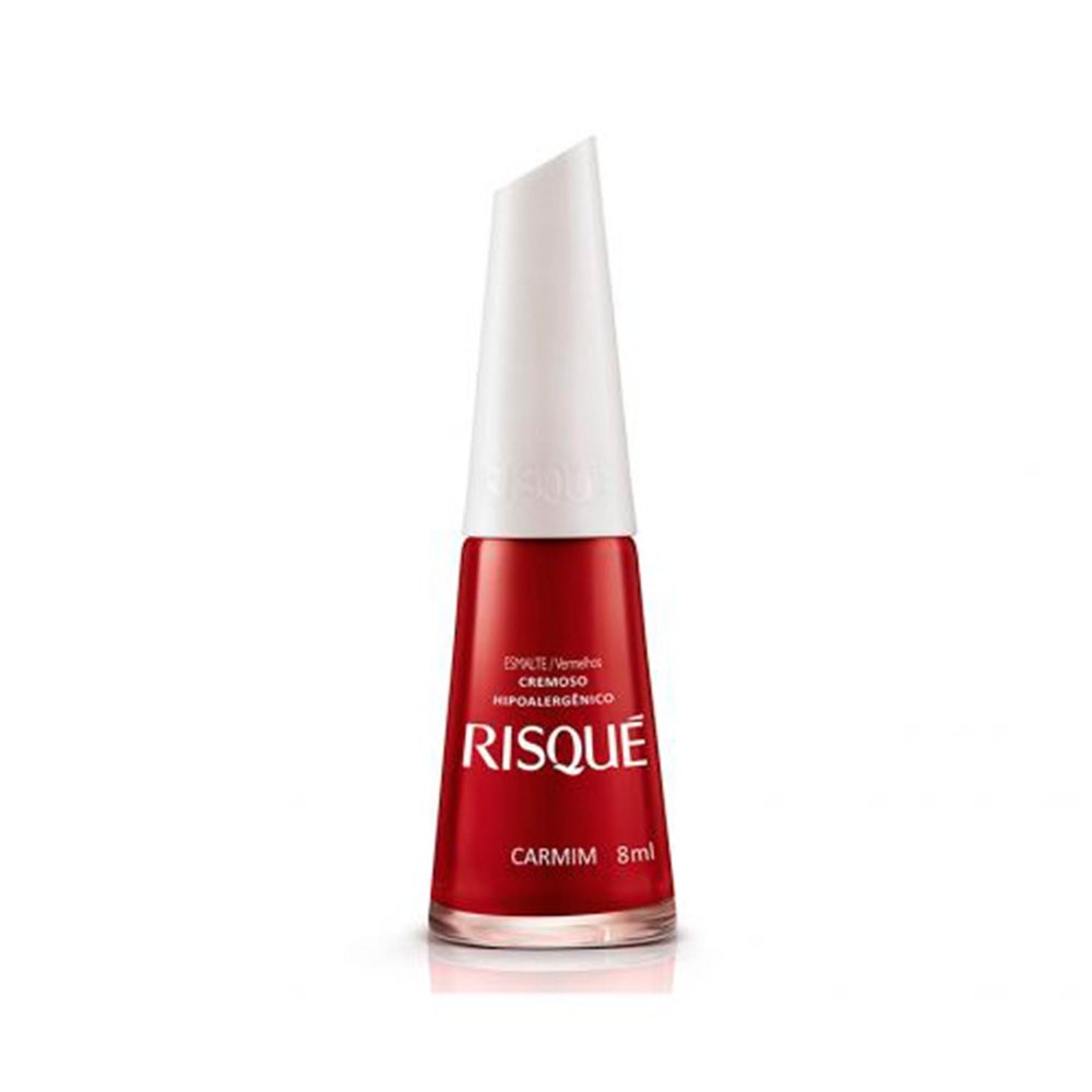 Esmalte Risqué Cremoso Carmim em Oferta na Shopee