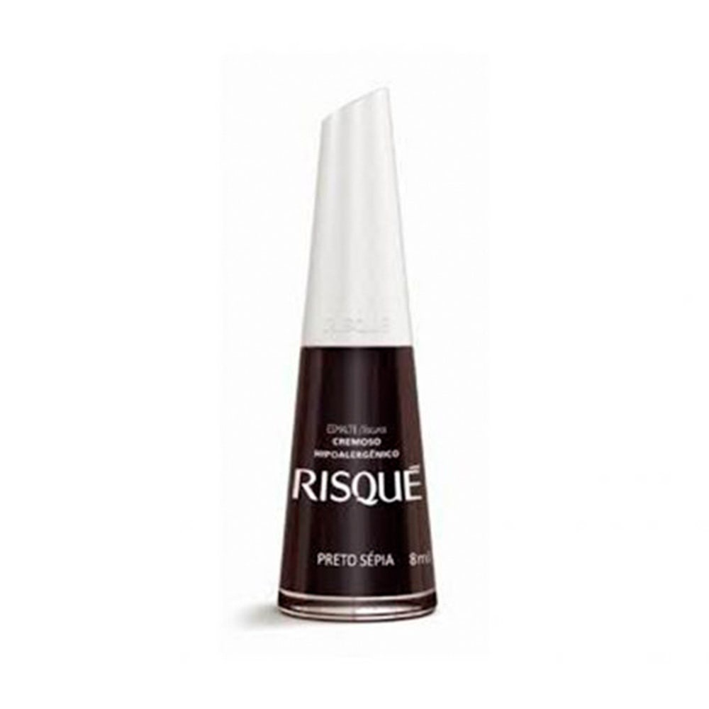 Esmalte Risqué Cremoso Preto Sépia - Beauty