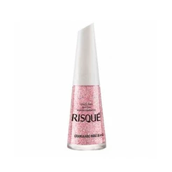 Esmalte Risqué Glitter Granulado Rose