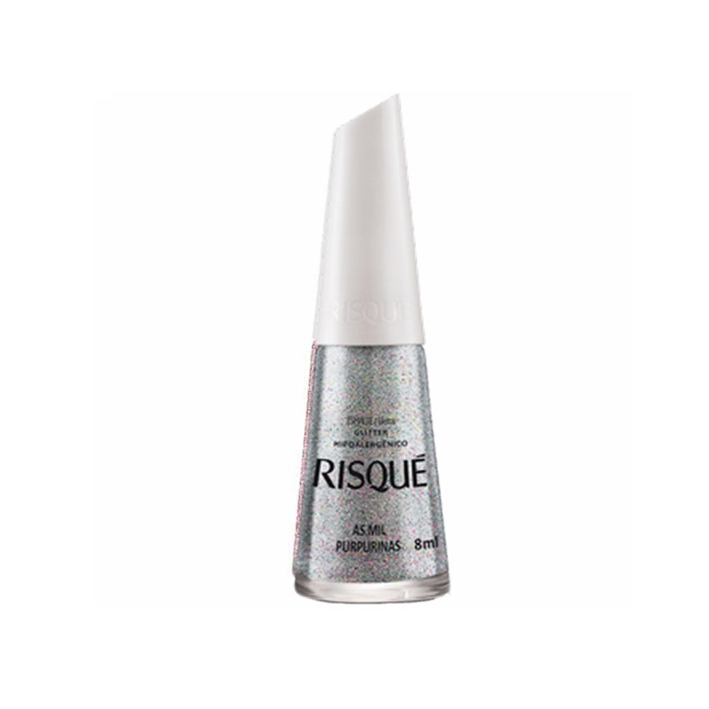 Esmalte Risqué Glitter Purpurina - Beauty