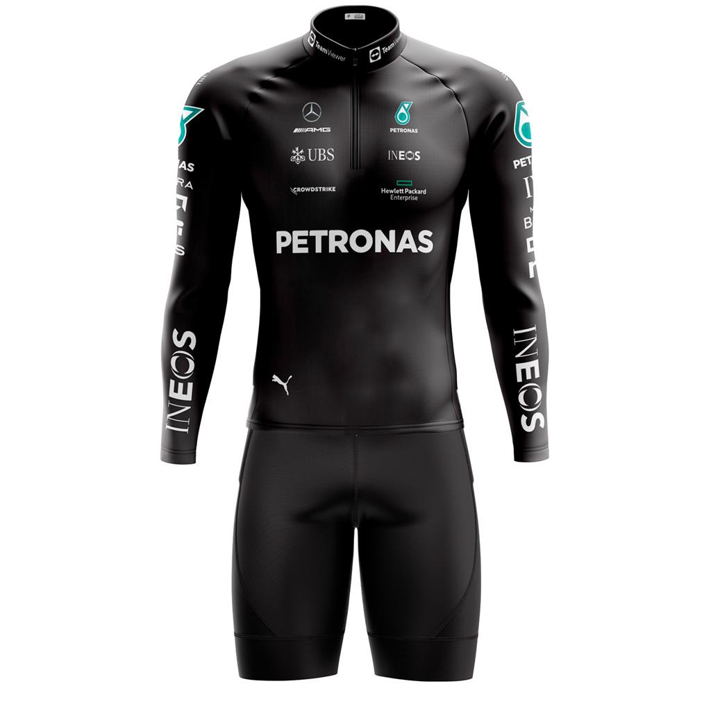 Conjunto Ciclismo Masculino Camisa De Bicicleta PTN RACE Bermuda Premium Com Bolsos Uv50+