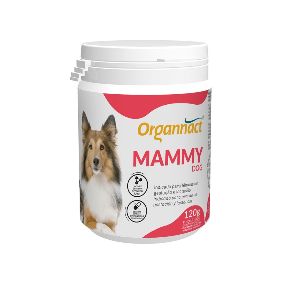 Mammy Dog 120g Suplemento Vitamínico Fêmea Prenhe Organnact em Oferta na Shopee