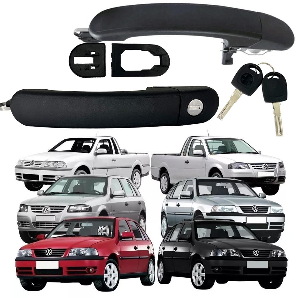 Par Macaneta Externa Porta Dianteira Snake  Key Gol  Parati G3 G4 4 portas Saveiro G3