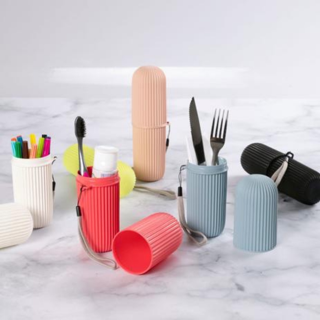 Porta Escovas De Dente e Creme Pasta Dental Para Viagem Bolsa Estojo Portátil em Oferta na Shopee